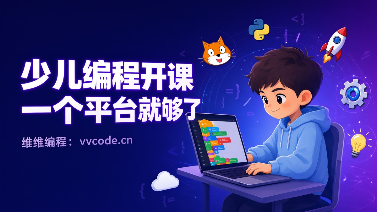 想开少儿编程课，一个平台就够了